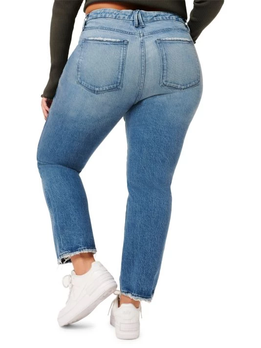 GOOD AMERICAN Good Curve Straight Jeans 9 GOOD AMERICAN Good Curve Straight Jeans - Image 9