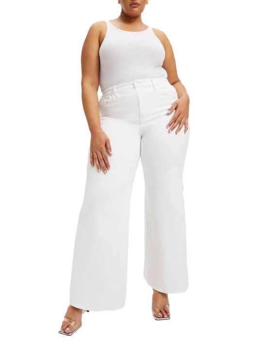 GOOD AMERICAN Mid-Rise Flared Jeans 3 GOOD AMERICAN Mid-Rise Flared Jeans - Image 3