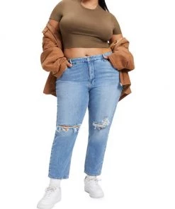 GOOD AMERICAN Good '90s Cropped Icon Jeans 12 GOOD AMERICAN Good '90s Cropped Icon Jeans -GOOD AMERICAN Sales unnamed file 329