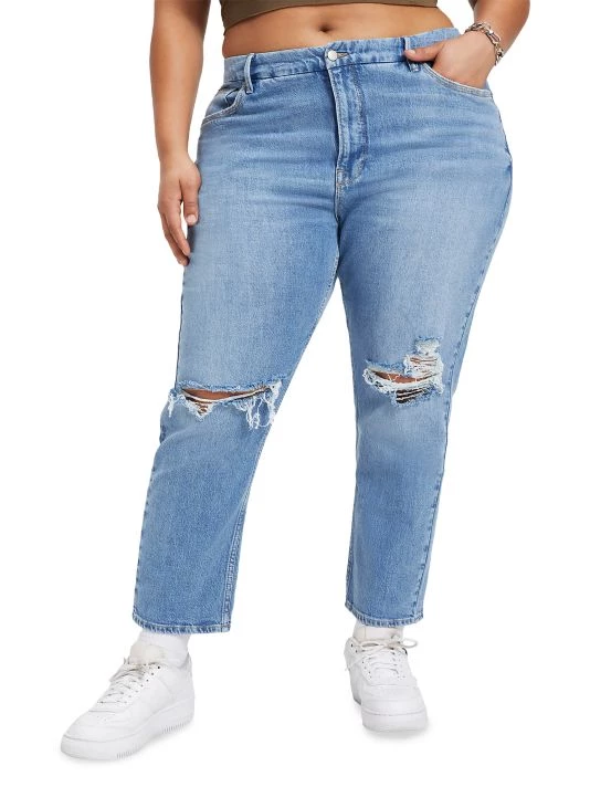 GOOD AMERICAN Good '90s Cropped Icon Jeans 7 GOOD AMERICAN Good '90s Cropped Icon Jeans - Image 7