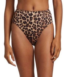 GOOD AMERICAN Good Waist Leopard-Print Bikini Bottom -GOOD AMERICAN Sales unnamed file 339