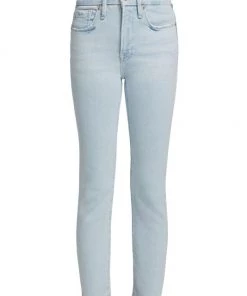 GOOD AMERICAN Good Legs Slim-Leg Ankle-Crop Jeans
