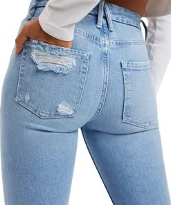 GOOD AMERICAN Good Straight Frayed Jeans -GOOD AMERICAN Sales unnamed file 362