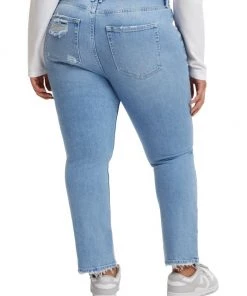 GOOD AMERICAN Good Straight Frayed Jeans -GOOD AMERICAN Sales unnamed file 365