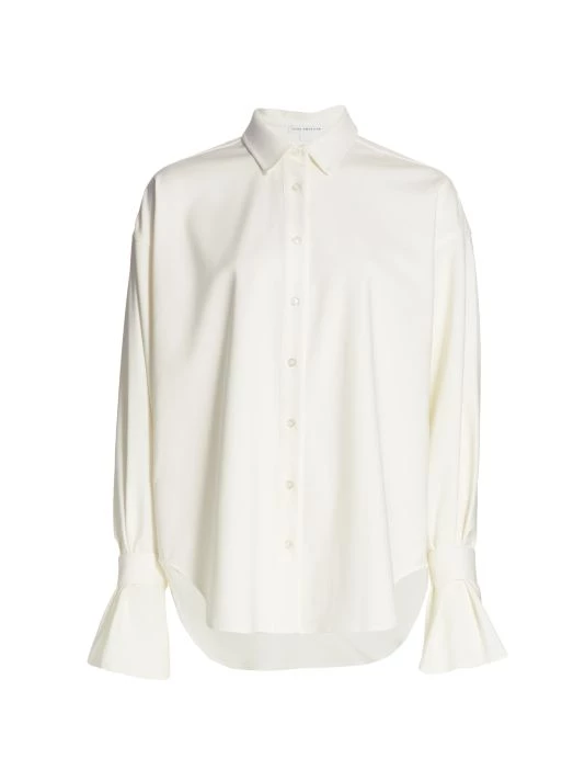 GOOD AMERICAN High-Low Poplin Shirt 1 GOOD AMERICAN High-Low Poplin Shirt
