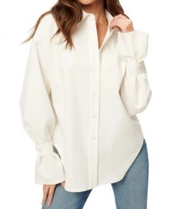 GOOD AMERICAN High-Low Poplin Shirt 14 GOOD AMERICAN High-Low Poplin Shirt -GOOD AMERICAN Sales unnamed file 380