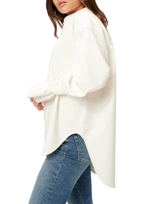 GOOD AMERICAN High-Low Poplin Shirt 5 GOOD AMERICAN High-Low Poplin Shirt - Image 5