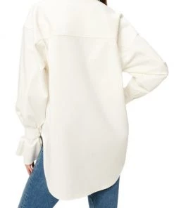 GOOD AMERICAN High-Low Poplin Shirt 16 GOOD AMERICAN High-Low Poplin Shirt -GOOD AMERICAN Sales unnamed file 382