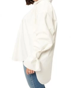 GOOD AMERICAN High-Low Poplin Shirt 18 GOOD AMERICAN High-Low Poplin Shirt -GOOD AMERICAN Sales unnamed file 384