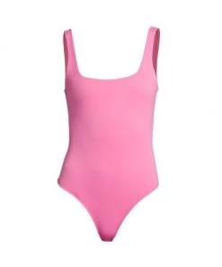 GOOD AMERICAN Modern Tank Scuba Bodysuit Black