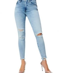 GOOD AMERICAN Good Legs Chewed Hem Skinny Jeans -GOOD AMERICAN Sales unnamed file 412