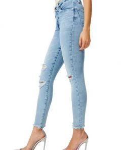 GOOD AMERICAN Good Legs Chewed Hem Skinny Jeans -GOOD AMERICAN Sales unnamed file 413