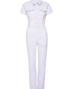 GOOD AMERICAN Fit For Success Denim Jumpsuit