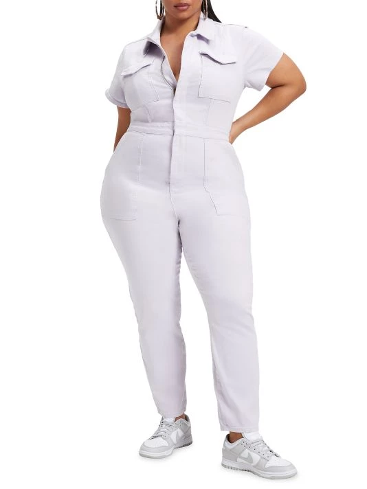 GOOD AMERICAN Fit For Success Denim Jumpsuit 3 GOOD AMERICAN Fit For Success Denim Jumpsuit - Image 3