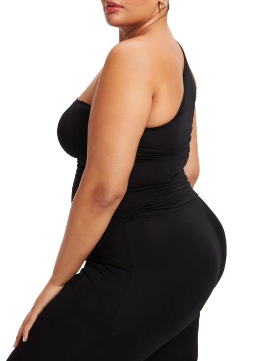 GOOD AMERICAN Ruched One-Shoulder Top 8 GOOD AMERICAN Ruched One-Shoulder Top - Image 8