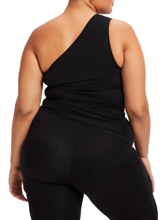 GOOD AMERICAN Ruched One-Shoulder Top 9 GOOD AMERICAN Ruched One-Shoulder Top - Image 9