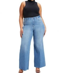 GOOD AMERICAN Good Waist Palazzo Jeans -GOOD AMERICAN Sales unnamed file 469