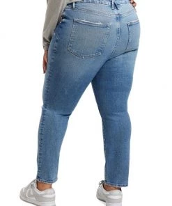 GOOD AMERICAN Good Classic High-Rise Distressed Stretch Slim Jeans -GOOD AMERICAN Sales unnamed file 485