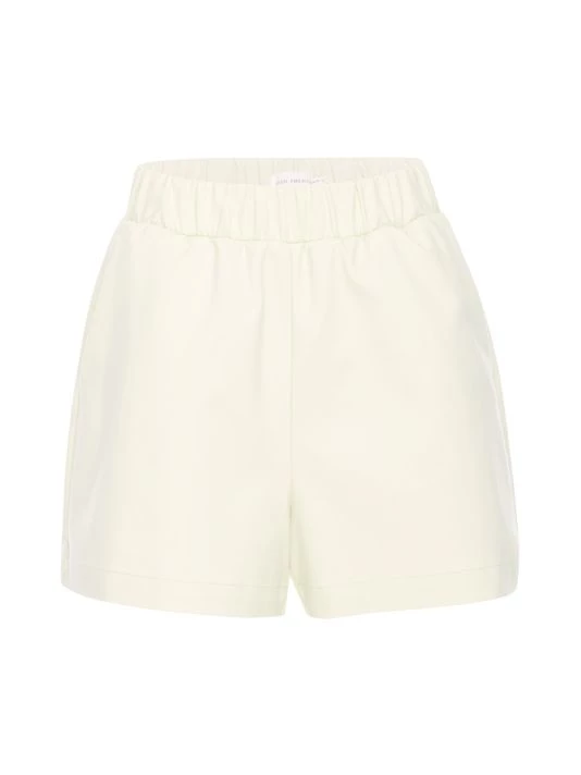 GOOD AMERICAN Better Than Leather Drawstring Shorts Bone 5 GOOD AMERICAN Better Than Leather Drawstring Shorts Bone - Image 5