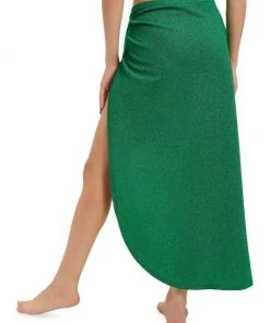 GOOD AMERICAN Glitter Tie Sarong Silver -GOOD AMERICAN Sales unnamed file 5