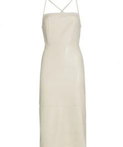 GOOD AMERICAN Vacay Faux Leather Dress Black -GOOD AMERICAN Sales unnamed file 504