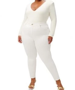 GOOD AMERICAN Good High-Rise Stretch Sculpting Crop Jeans -GOOD AMERICAN Sales unnamed file 507