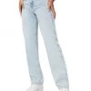 GOOD AMERICAN Good '90s High-Rise Stretch Straight-Leg Jeans