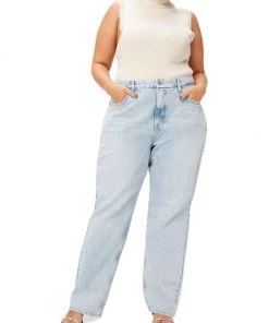 GOOD AMERICAN Good '90s High-Rise Stretch Straight-Leg Jeans -GOOD AMERICAN Sales unnamed file 518