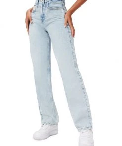 GOOD AMERICAN Good '90s High-Rise Stretch Straight-Leg Jeans -GOOD AMERICAN Sales unnamed file 520