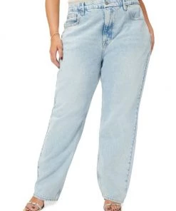 GOOD AMERICAN Good '90s High-Rise Stretch Straight-Leg Jeans -GOOD AMERICAN Sales unnamed file 522