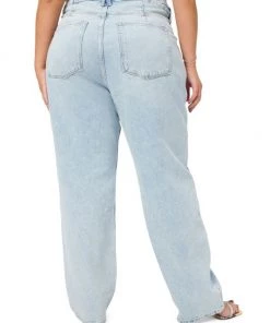 GOOD AMERICAN Good '90s High-Rise Stretch Straight-Leg Jeans -GOOD AMERICAN Sales unnamed file 524