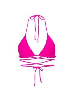 GOOD AMERICAN Tiny Ties Bikini Top Black