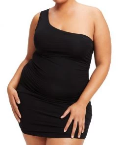 GOOD AMERICAN Ruched One-Shoulder Mini Dress 15 GOOD AMERICAN Ruched One-Shoulder Mini Dress -GOOD AMERICAN Sales unnamed file 554