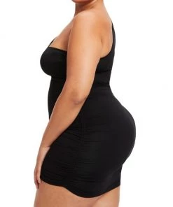 GOOD AMERICAN Ruched One-Shoulder Mini Dress 16 GOOD AMERICAN Ruched One-Shoulder Mini Dress -GOOD AMERICAN Sales unnamed file 555