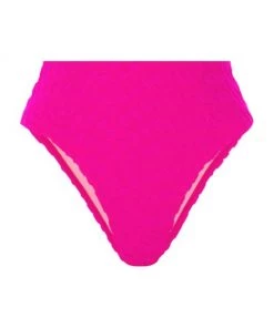 GOOD AMERICAN Jacquard Wave Check High-Waisted Bikini Bottom Hawaiian Pink -GOOD AMERICAN Sales unnamed file 563