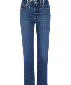 GOOD AMERICAN Split-PocketStraight-Leg Jeans