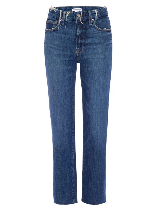 GOOD AMERICAN Split-PocketStraight-Leg Jeans 1 GOOD AMERICAN Split-PocketStraight-Leg Jeans