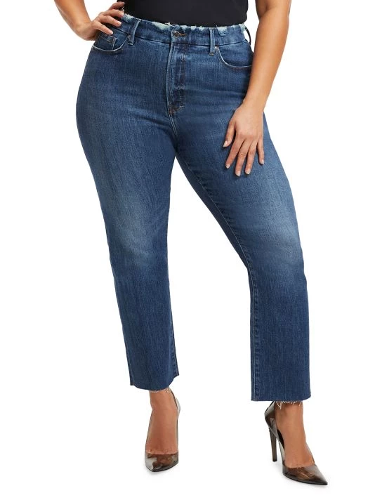 GOOD AMERICAN Split-PocketStraight-Leg Jeans 3 GOOD AMERICAN Split-PocketStraight-Leg Jeans - Image 3