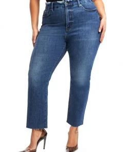 GOOD AMERICAN Split-PocketStraight-Leg Jeans 16 GOOD AMERICAN Split-PocketStraight-Leg Jeans -GOOD AMERICAN Sales unnamed file 571