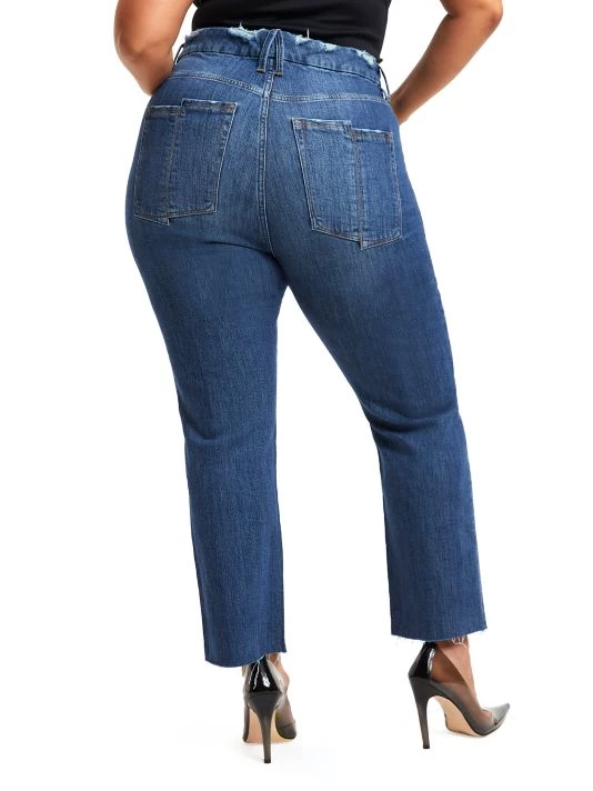 GOOD AMERICAN Split-PocketStraight-Leg Jeans 9 GOOD AMERICAN Split-PocketStraight-Leg Jeans - Image 9