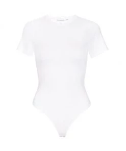 GOOD AMERICAN Scuba T-Shirt Bodysuit Black -GOOD AMERICAN Sales unnamed file 588