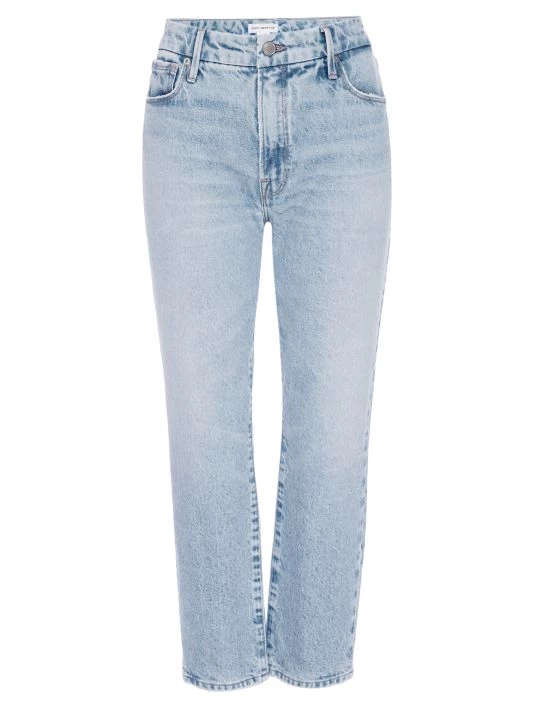 GOOD AMERICAN Good Girlfriend High-Rise Straight-Leg Jeans 1 GOOD AMERICAN Good Girlfriend High-Rise Straight-Leg Jeans