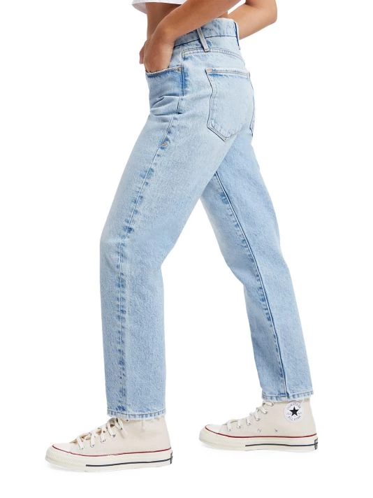 GOOD AMERICAN Good Girlfriend High-Rise Straight-Leg Jeans 5 GOOD AMERICAN Good Girlfriend High-Rise Straight-Leg Jeans - Image 5