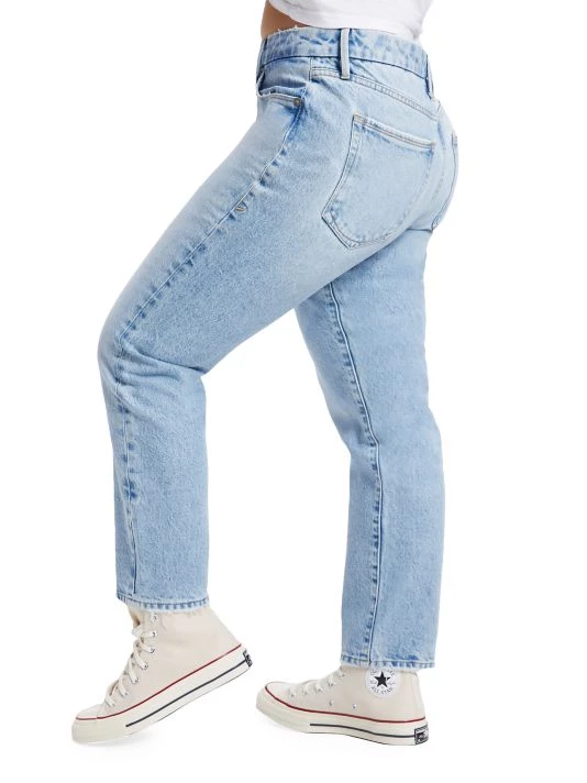 GOOD AMERICAN Good Girlfriend High-Rise Straight-Leg Jeans 8 GOOD AMERICAN Good Girlfriend High-Rise Straight-Leg Jeans - Image 8