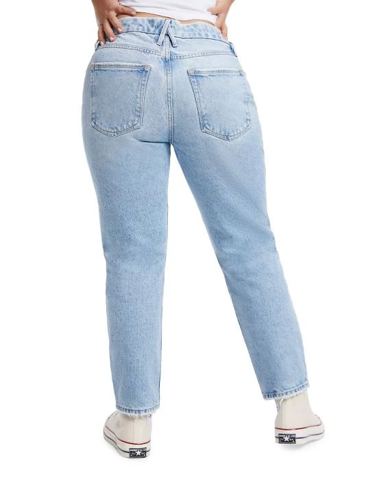 GOOD AMERICAN Good Girlfriend High-Rise Straight-Leg Jeans 9 GOOD AMERICAN Good Girlfriend High-Rise Straight-Leg Jeans - Image 9