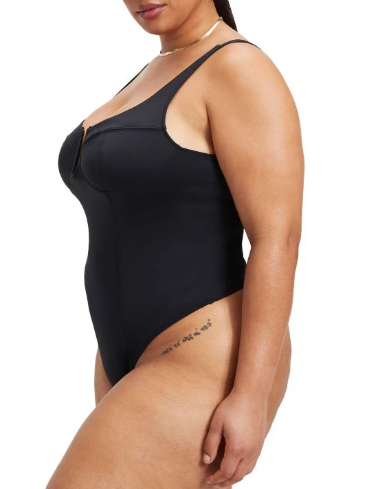 GOOD AMERICAN Scuba U-Neck Corset Bodysuit 7 GOOD AMERICAN Scuba U-Neck Corset Bodysuit - Image 7