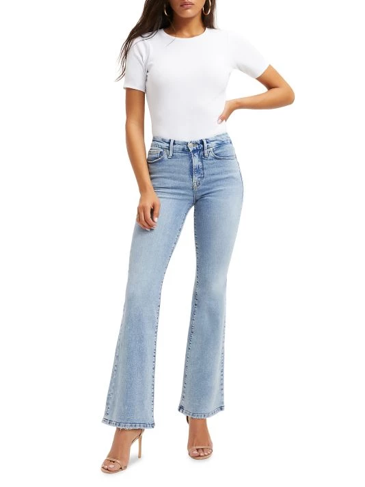 GOOD AMERICAN Good Legs Flared Jeans 2 GOOD AMERICAN Good Legs Flared Jeans - Image 2