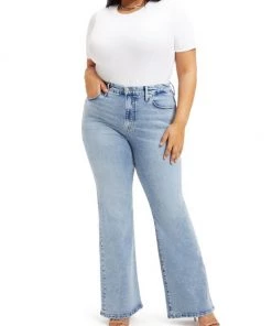 GOOD AMERICAN Good Legs Flared Jeans 12 GOOD AMERICAN Good Legs Flared Jeans -GOOD AMERICAN Sales unnamed file 707