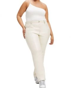 GOOD AMERICAN Better Than Leather Good Icon Straight-Leg Pants -GOOD AMERICAN Sales unnamed file 717