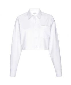 GOOD AMERICAN Boxy Crop Shirt